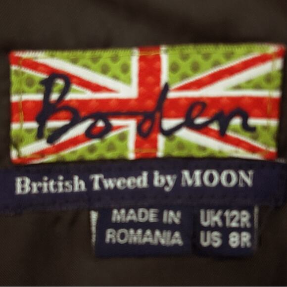 Boden British Tweed by Moon Wool Shift Dress Sleeveless 100% Wool Size 8 - Picture 5 of 7